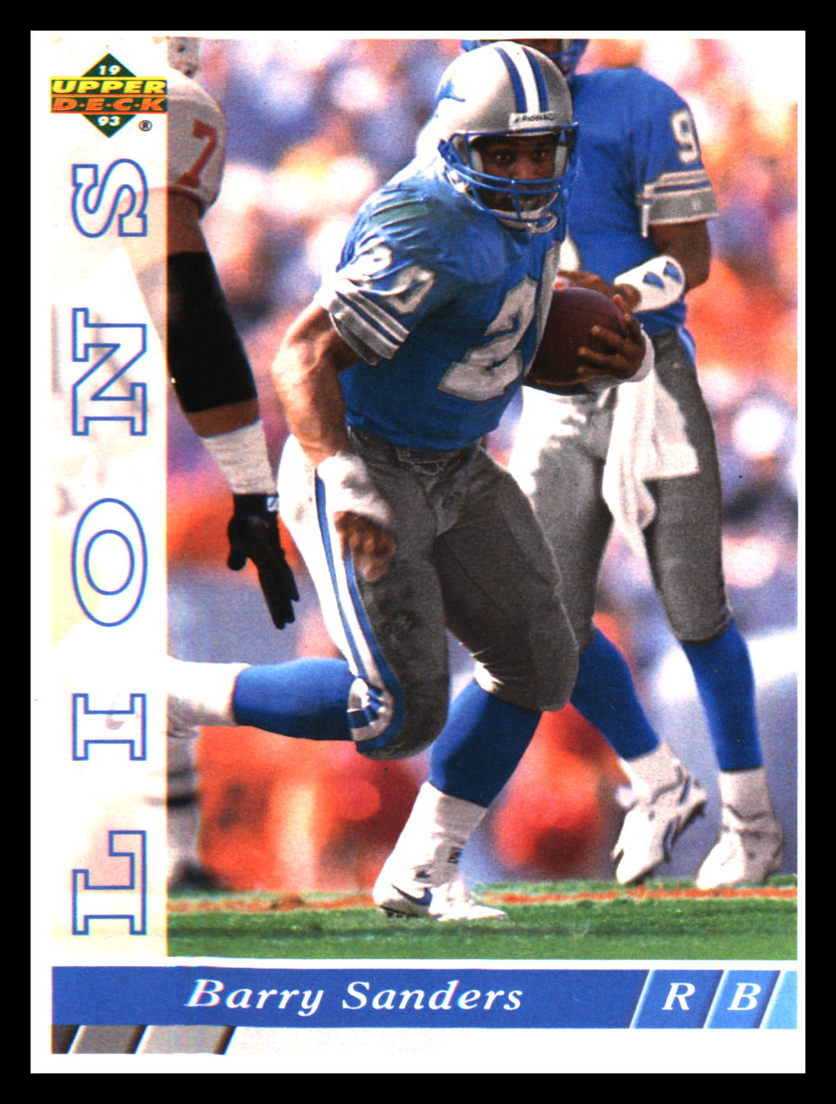 1993 Upper Deck #454 Barry Sanders - Veteran Sports Cards FL