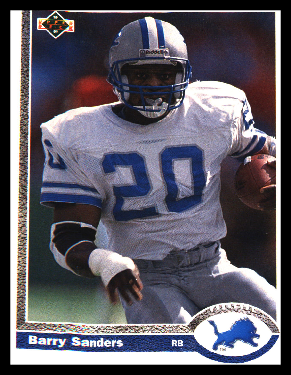 1991 Upper Deck #444 Barry Sanders - Veteran Sports Cards FL