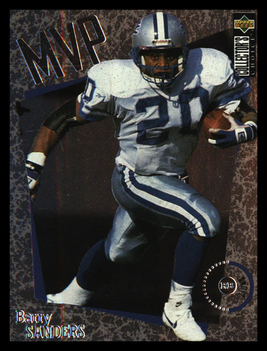 1996 Collector's Choice MVPs #M16 Barry Sanders - Veteran Sports Cards FL