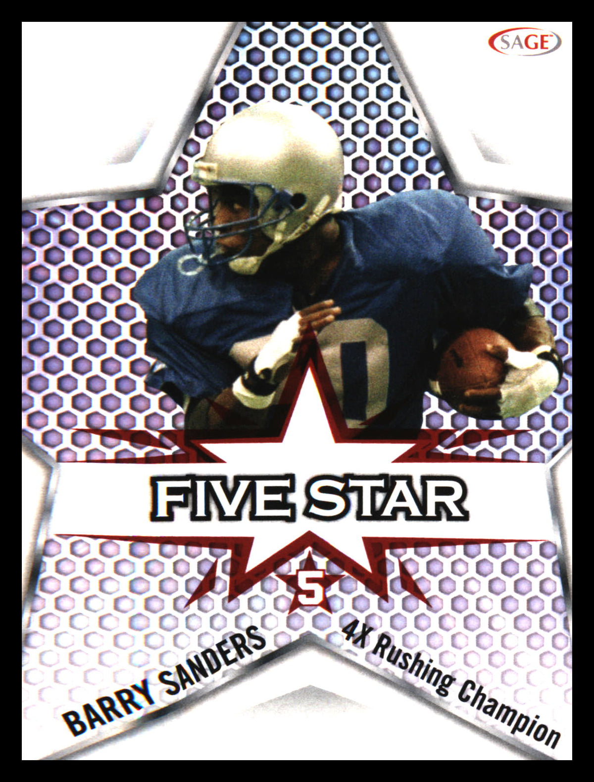 2024 SAGE HIT Five Star Gold #FS-3 Barry Sanders - Veteran Sports Cards FL