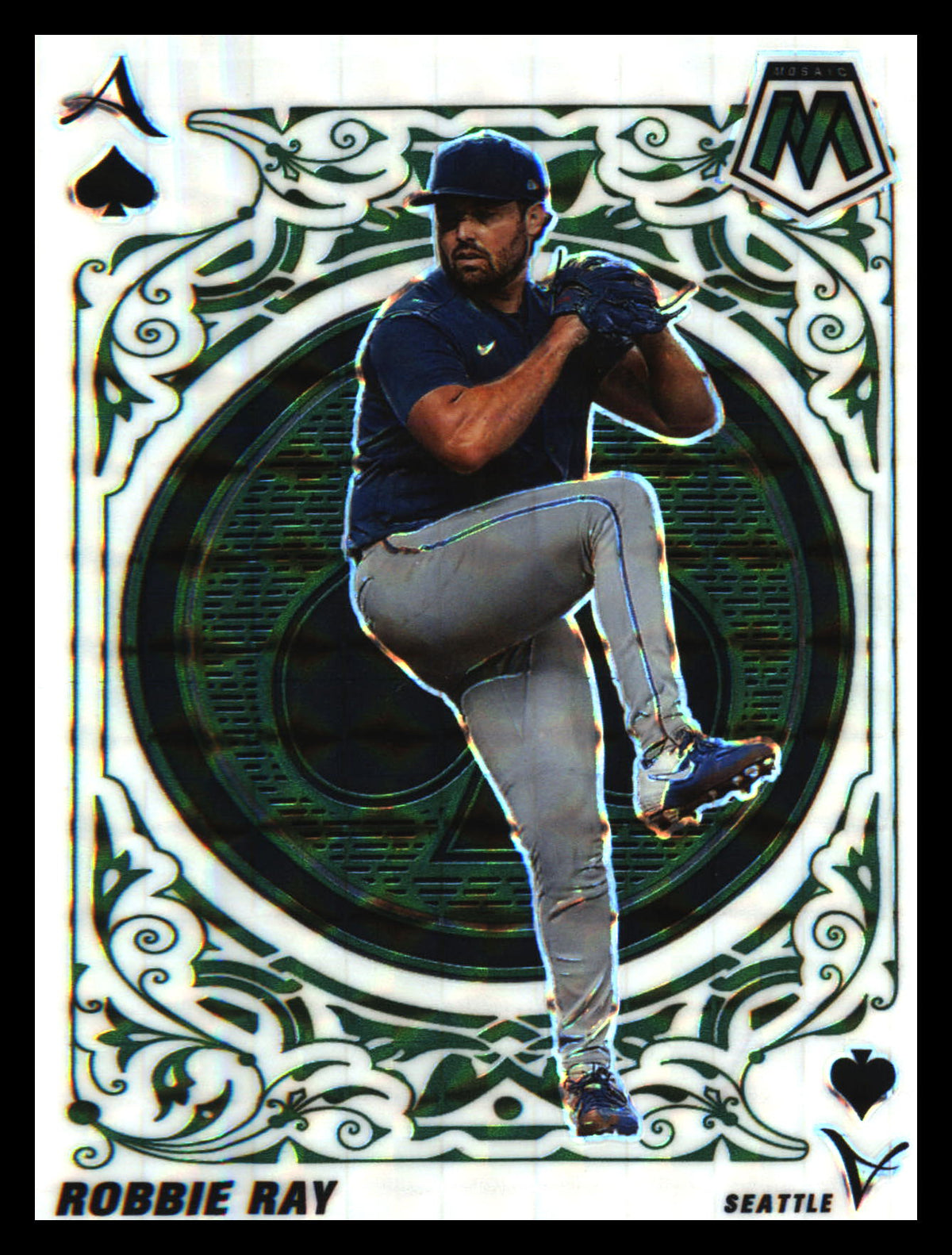 2022 Panini Mosaic Aces Green Mosaic #A-8 Robbie Ray - Veteran Sports Cards FL