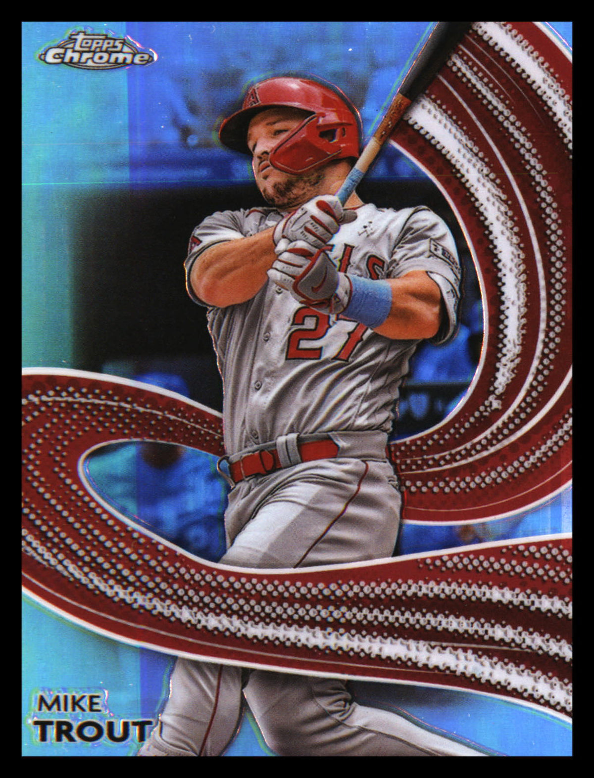 2024 Topps Chrome Strokes #S-1 Mike Trout - Veteran Sports Cards FL