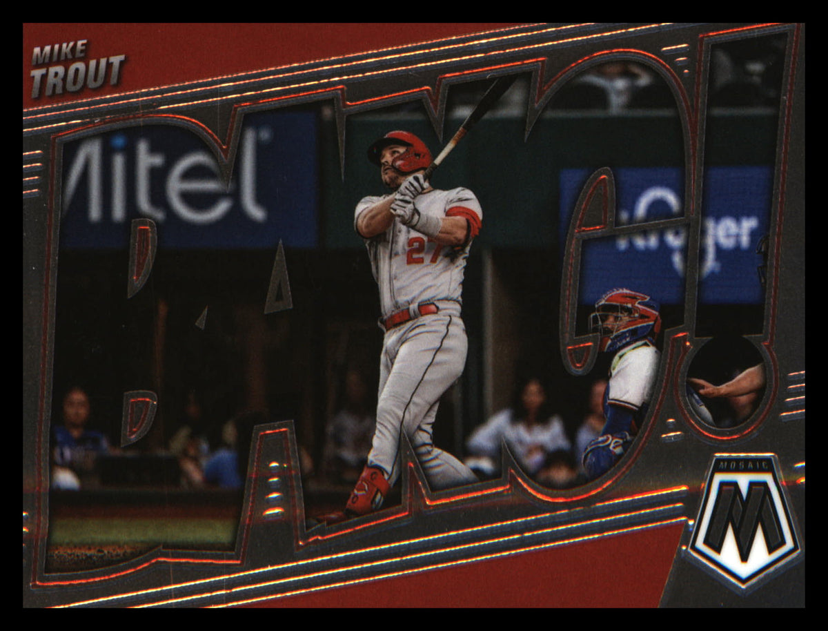 2022 Panini Mosaic Bang! #BG-8 Mike Trout - Veteran Sports Cards FL