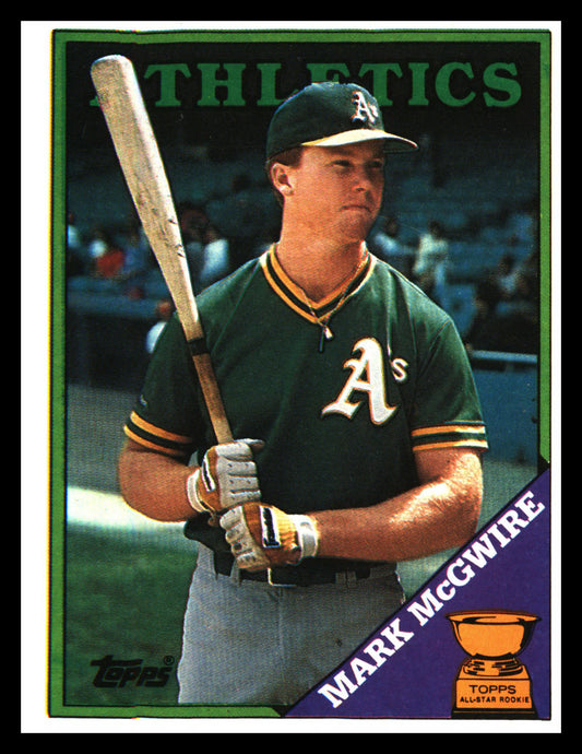 1988 Topps #580 Mark McGwire - Veteran Sports Cards FL