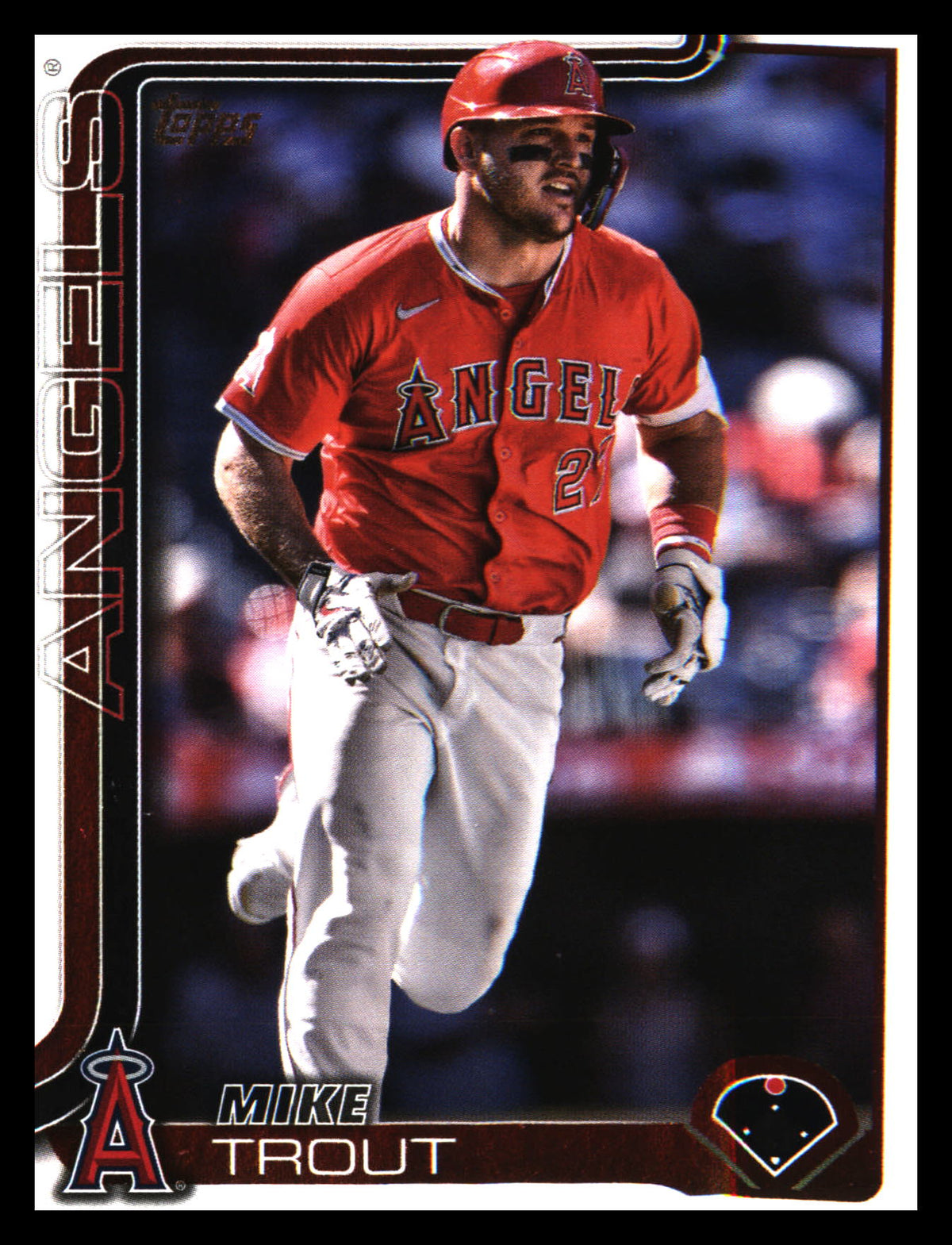 2025 Topps Los Angeles Angels #LAA-1 Mike Trout - Veteran Sports Cards FL