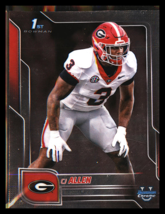2025 Bowman University Chrome #140 CJ Allen - Veteran Sports Cards FL