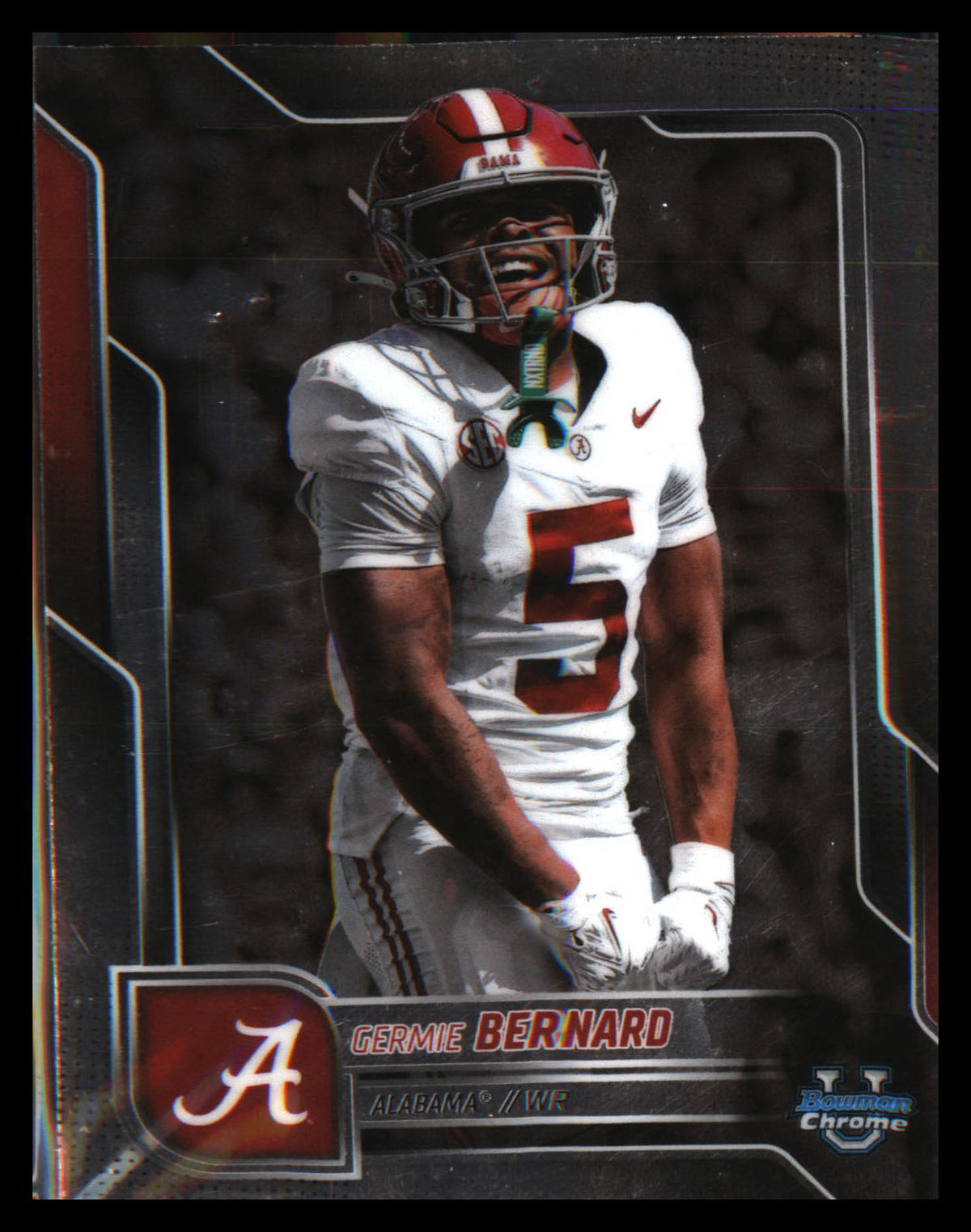 2025 Bowman University Chrome #187 Germie Bernard - Veteran Sports Cards FL