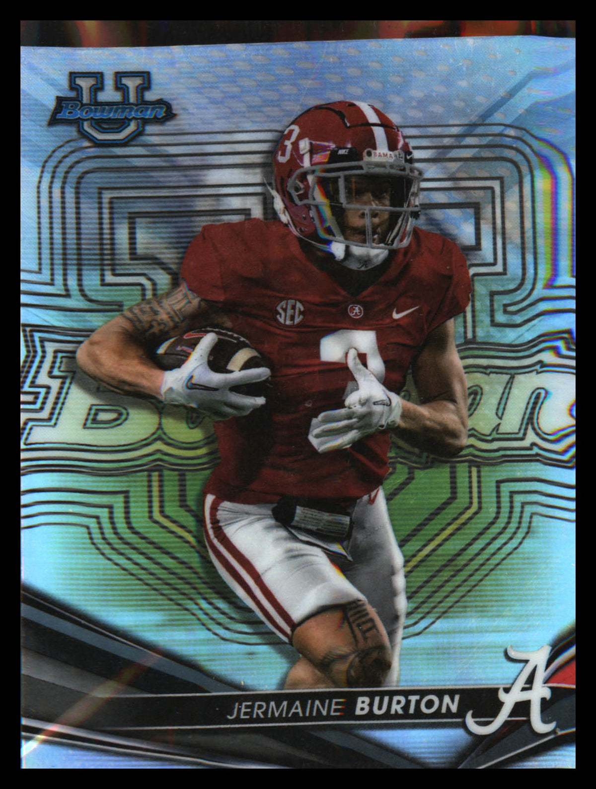 2022-23 Bowman's Best University Refractor #71 Jermaine Burton - Veteran Sports Cards FL