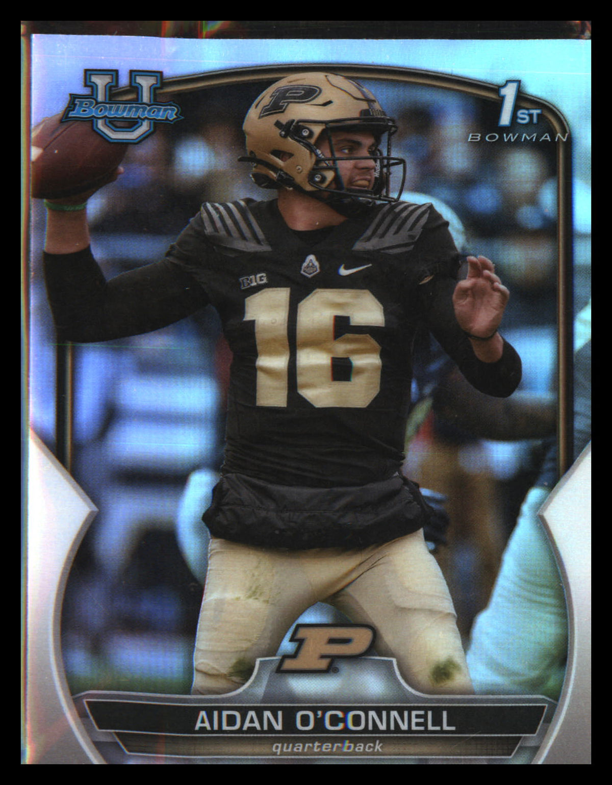 2022 Bowman University Chrome Refractor #60 Aidan O'Connell - Veteran Sports Cards FL
