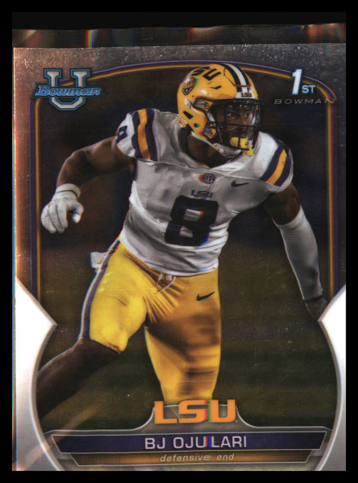 2022 Bowman University Chrome #58 BJ Ojulari - Veteran Sports Cards FL