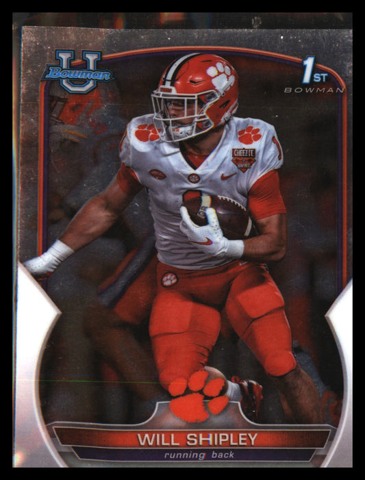 2022 Bowman University Chrome #73 Will Shipley - Veteran Sports Cards FL