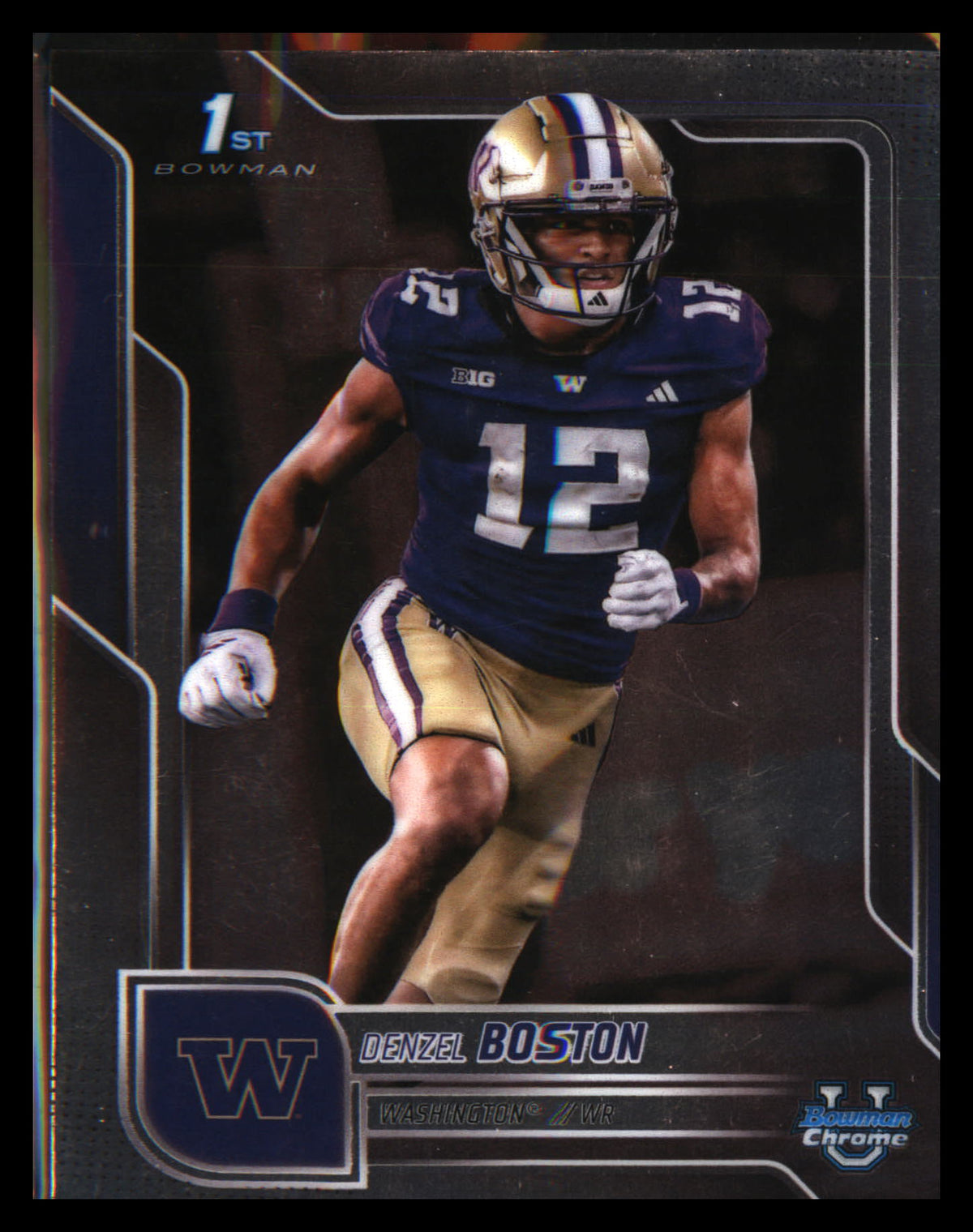 2025 Bowman University Chrome #34 Denzel Boston - Veteran Sports Cards FL