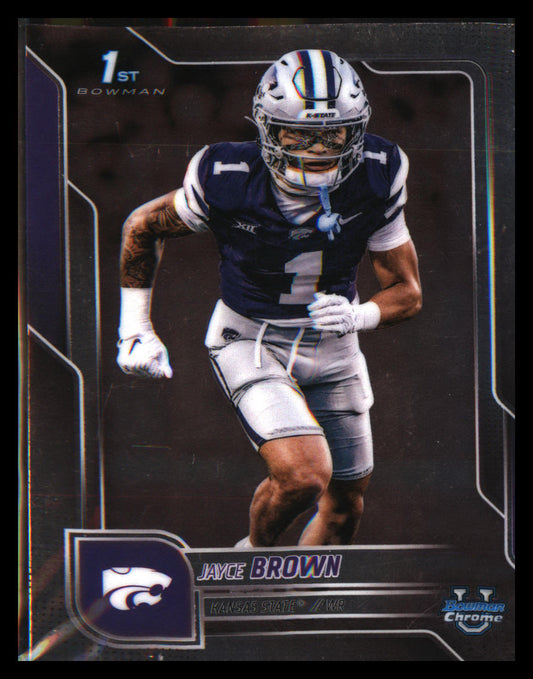 2025 Bowman University Chrome #71 Jayce Brown - Veteran Sports Cards FL