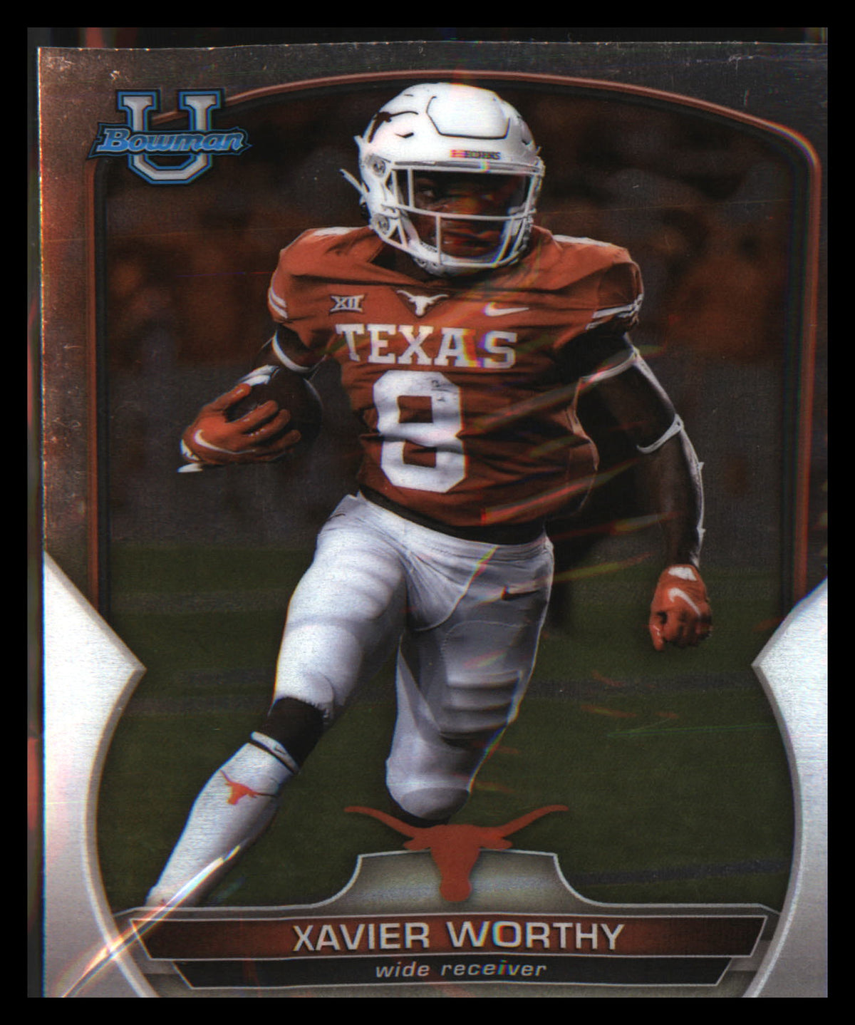 2022 Bowman University Chrome #29 Xavier Worthy - Veteran Sports Cards FL