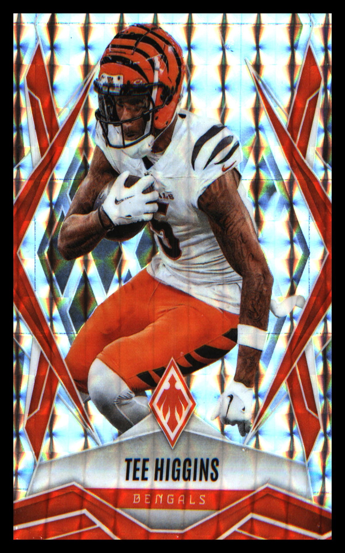 2025 Panini Phoenix Silver Pyramids Prizm #132 Tee Higgins - Veteran Sports Cards FL