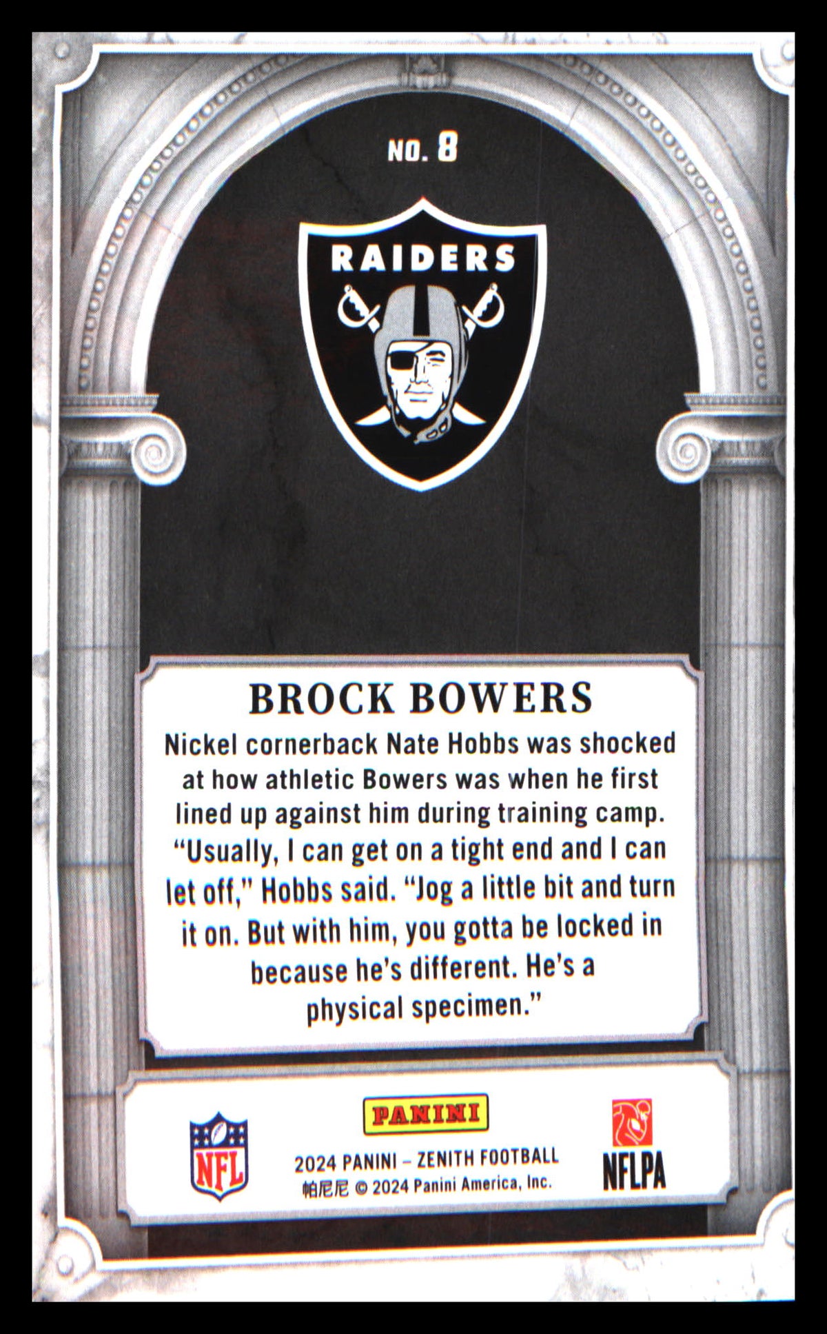 2024 Panini Zenith Z Marquee #8 Brock Bowers - Veteran Sports Cards FL