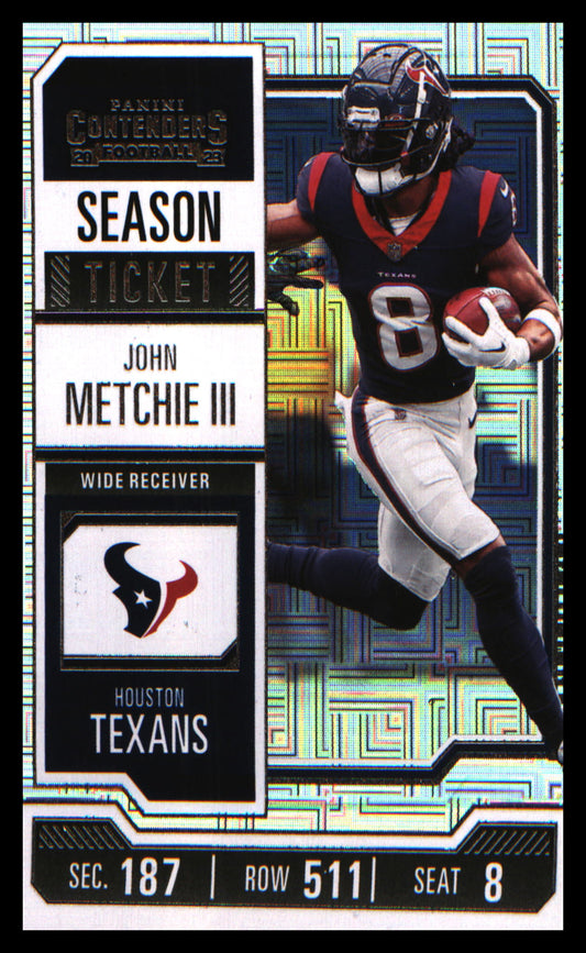 2023 Panini Contenders Season Ticket Retail #42 John Metchie III