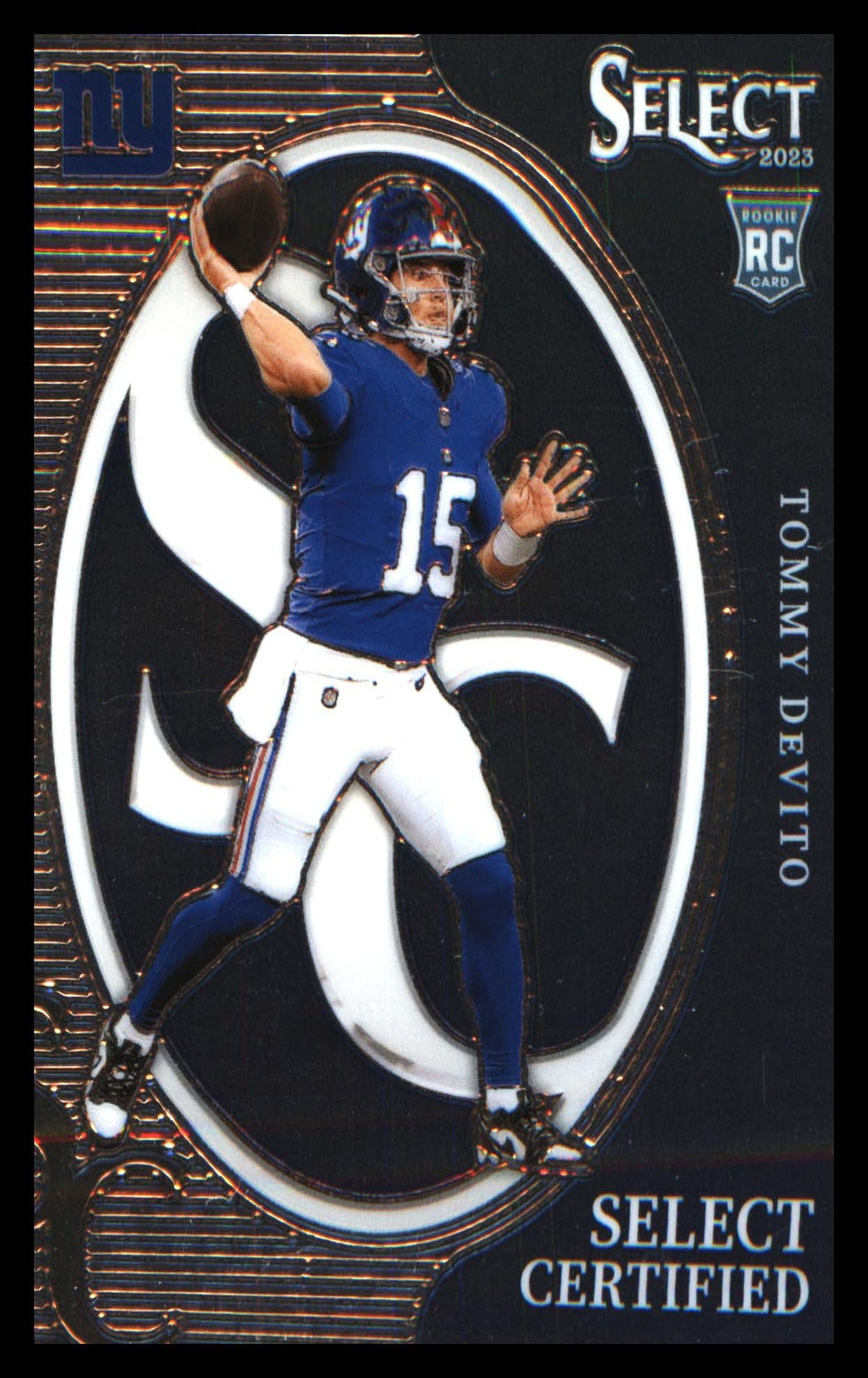 Football 2023 Panini Select Select Certified Rookies Prizm #CRO-TDE Tommy DeVito