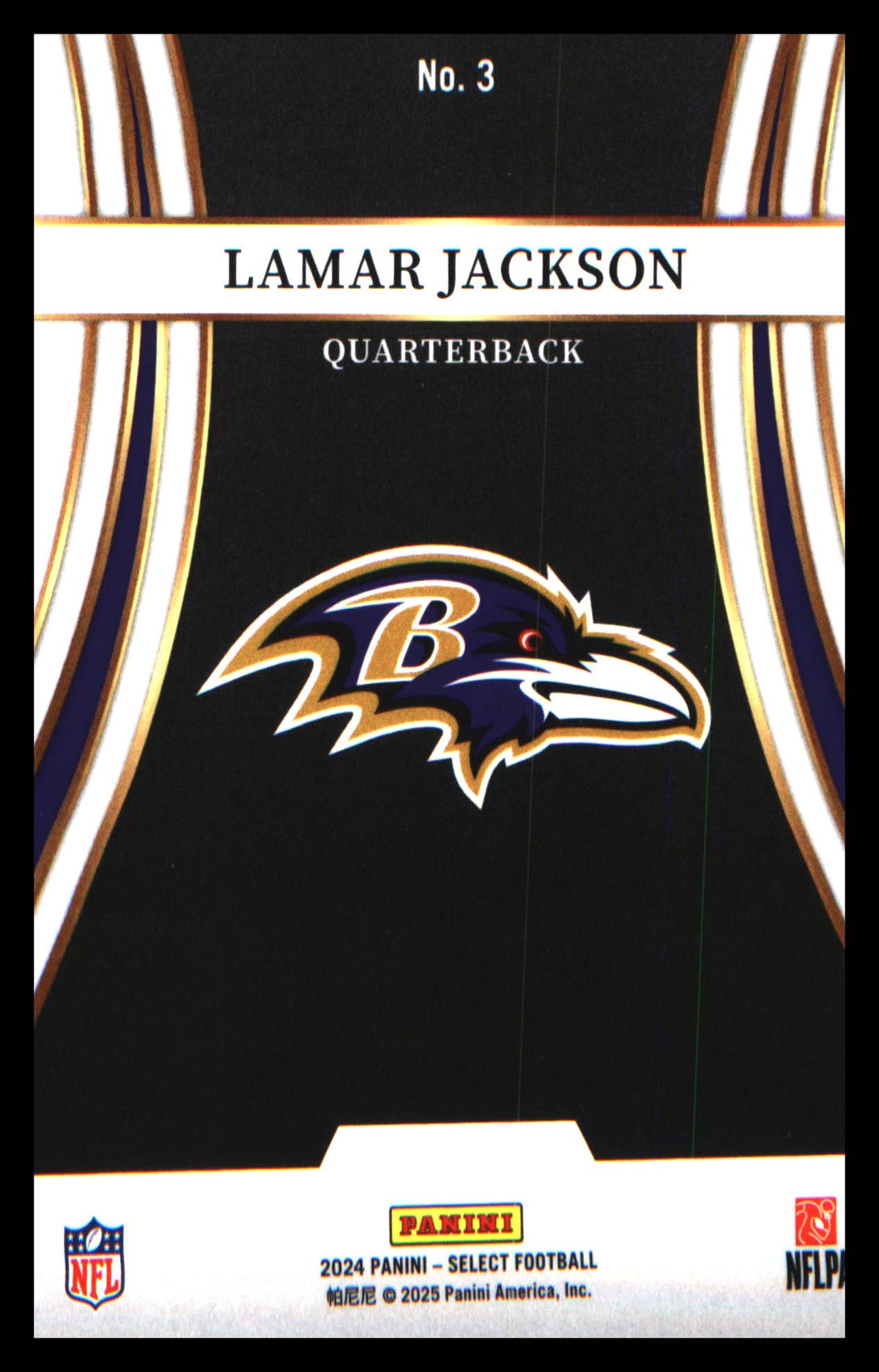 Football 2024 Panini Select Turbocharged #3 Lamar Jackson