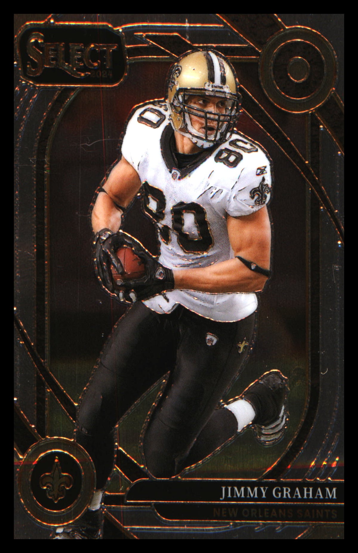 Football 2024 Panini Select Black & Green Prizm Shock #269 Jimmy Graham