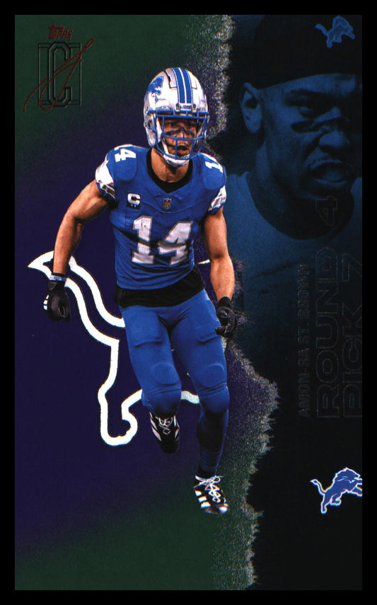 2025 Topps Signature Class Green & Purple #19 Amon-Ra St. Brown