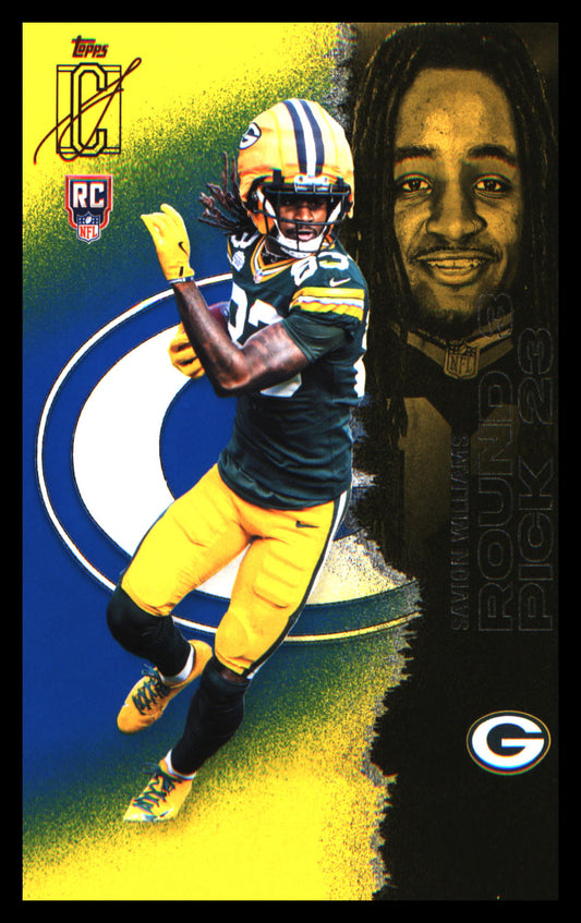 2025 Topps Signature Class Blue & Yellow #144 Savion Williams Rookie Rookie