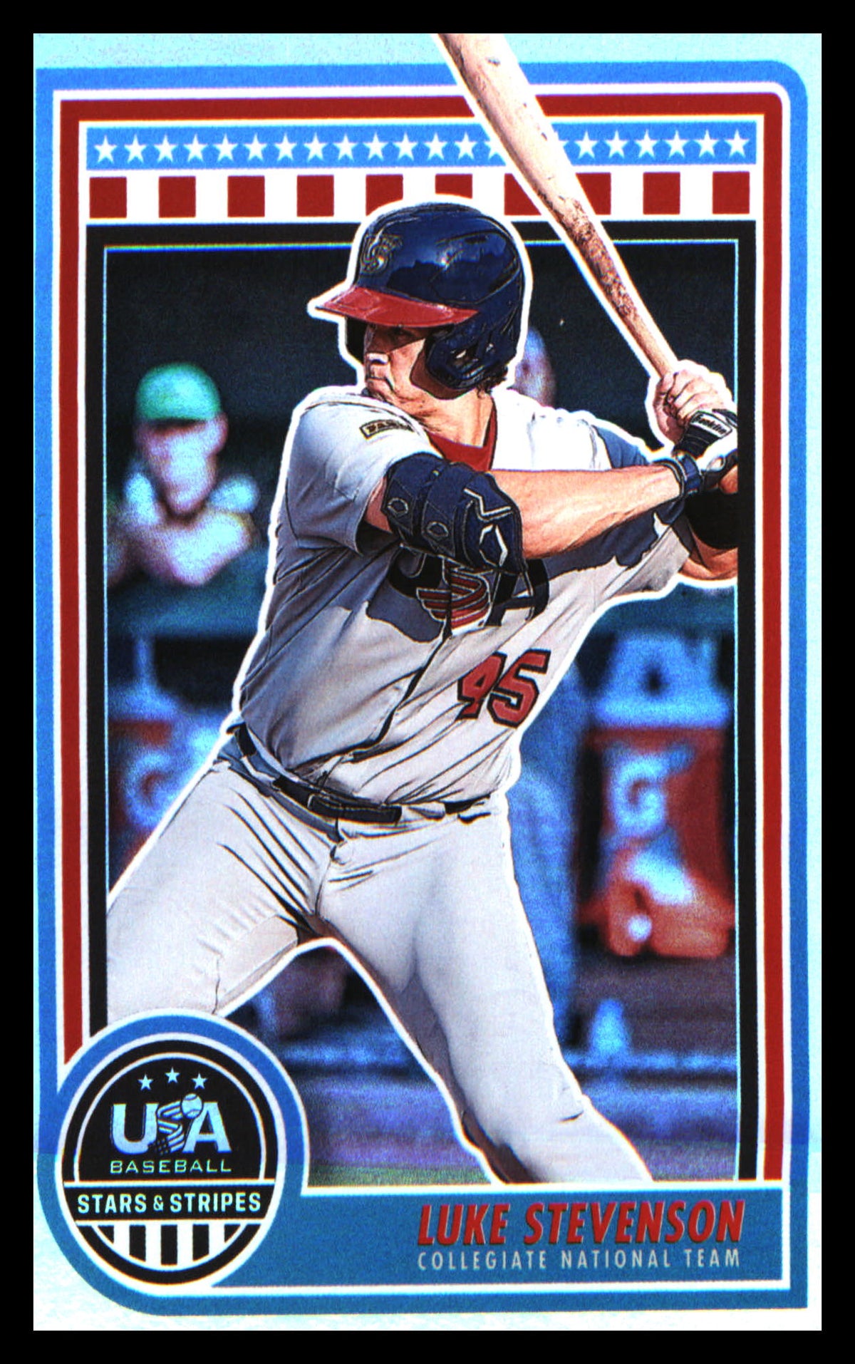Baseball 2025 Panini Stars & Stripes USA Baseball Green #71 Luke Stevenson