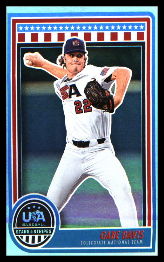 Baseball 2025 Panini Stars & Stripes USA Baseball Opening Day #64 Gabe Davis