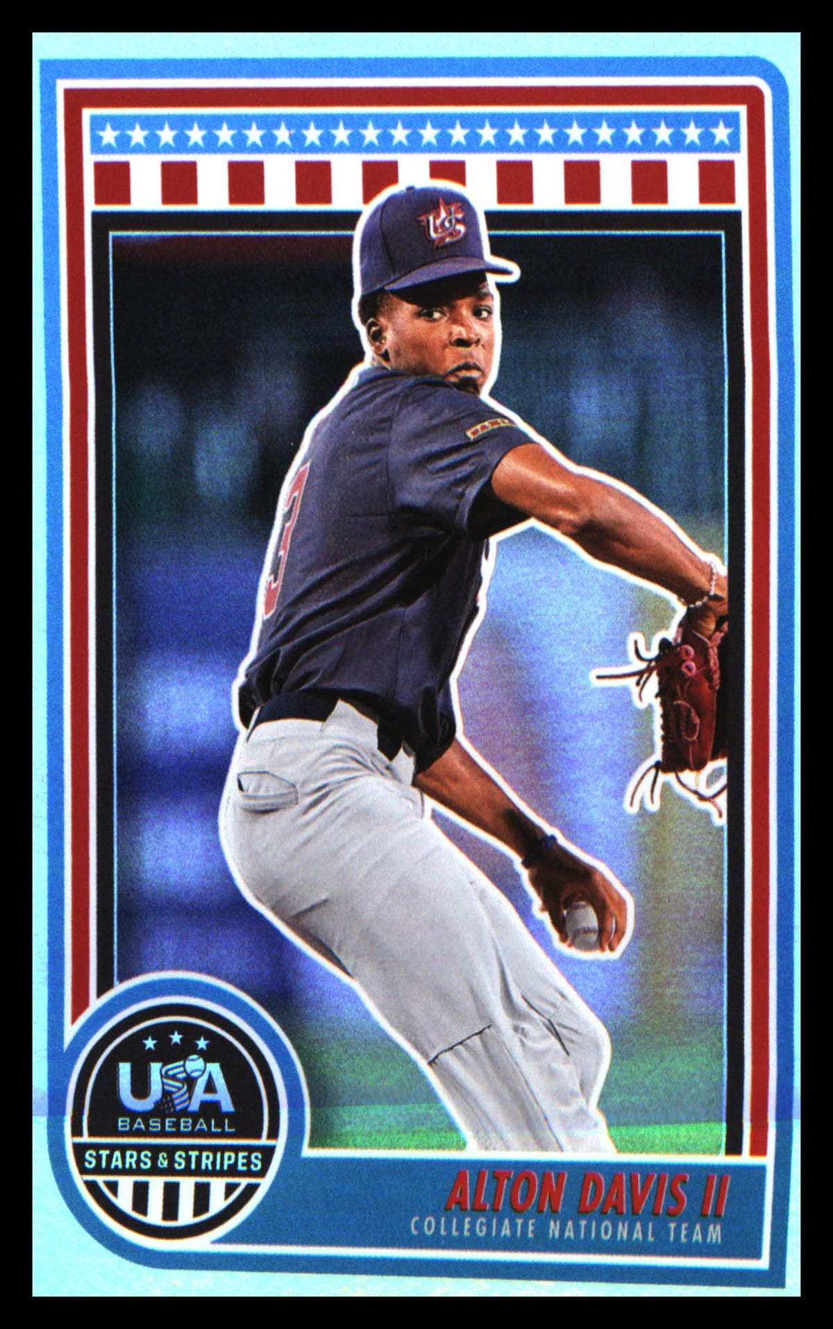 Baseball 2025 Panini Stars & Stripes USA Baseball #25 Alton Davis II