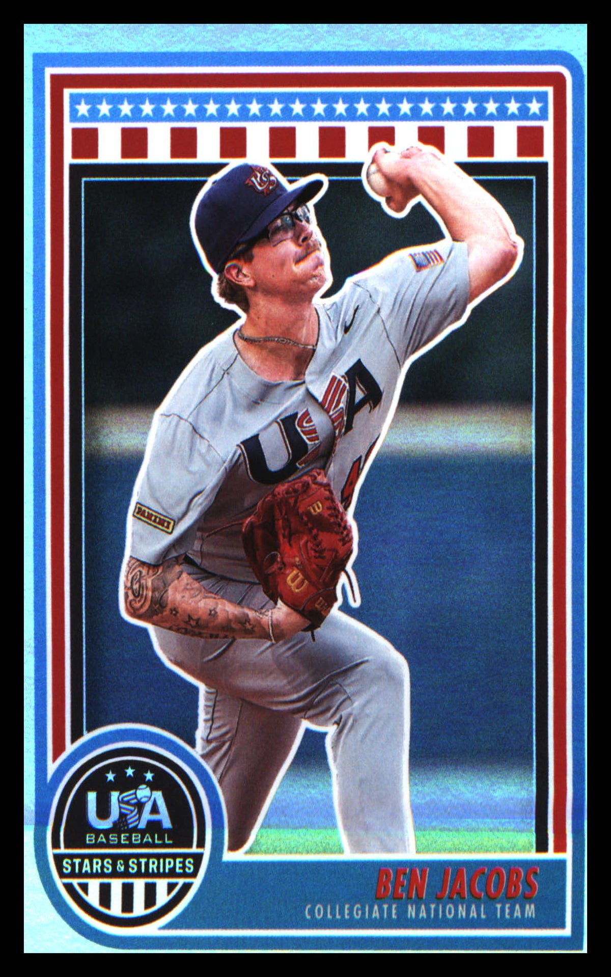 Baseball 2025 Panini Stars & Stripes USA Baseball #31 Ben Jacobs