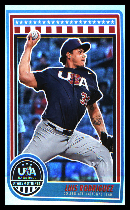 Baseball 2025 Panini Stars & Stripes USA Baseball #24 Luis Rodriguez
