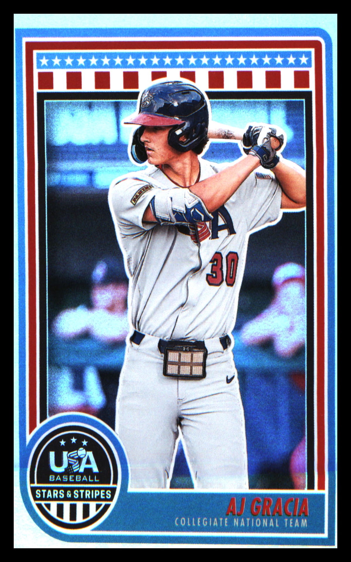 Baseball 2025 Panini Stars & Stripes USA Baseball #72 AJ Gracia