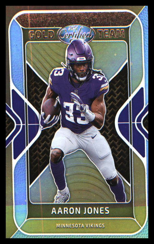 Football 2024 Panini Certified Gold Team #GT-AJS Aaron Jones