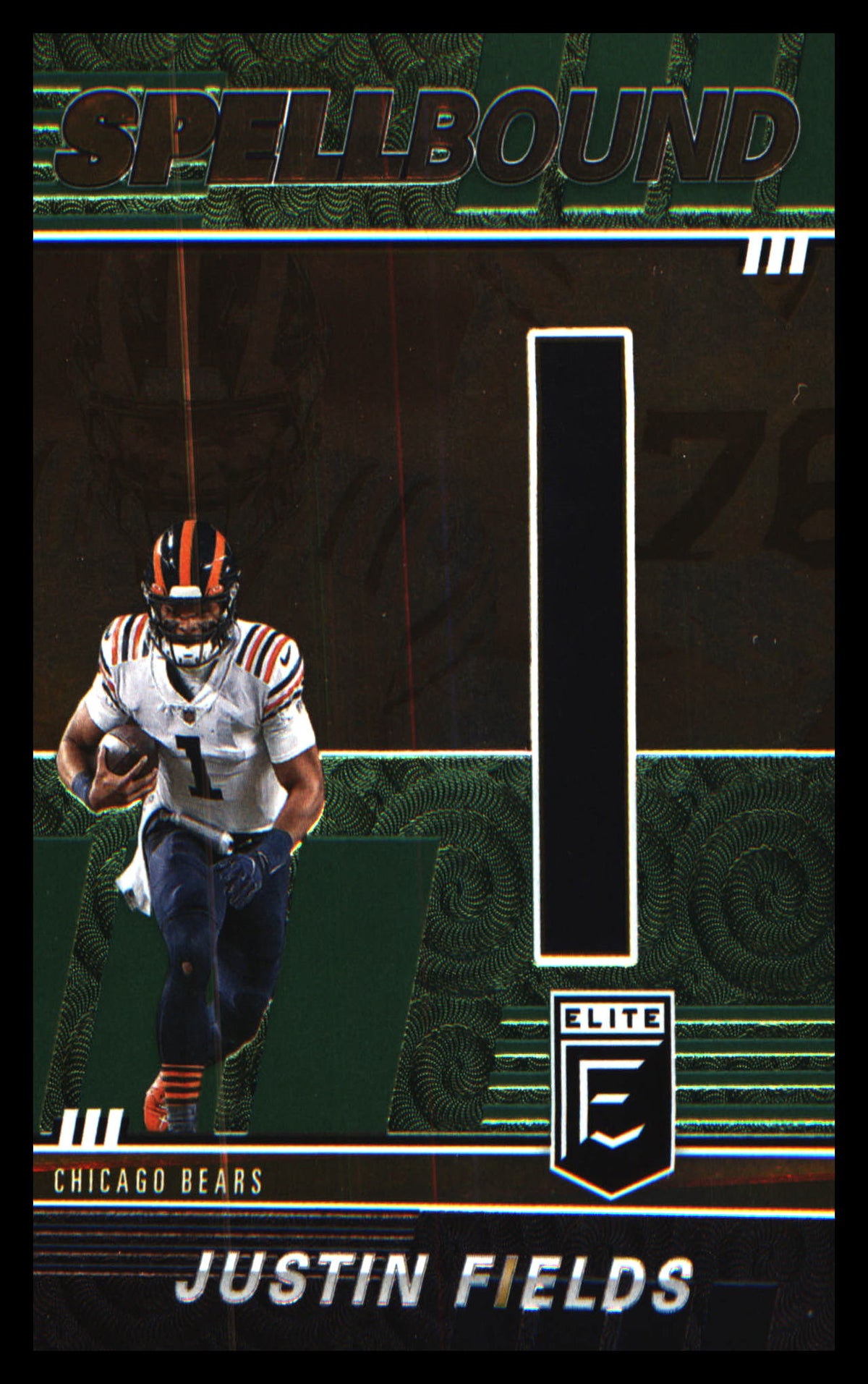 Football 2022 Donruss Elite Spellbound Green #SB-JF2 Justin Fields
