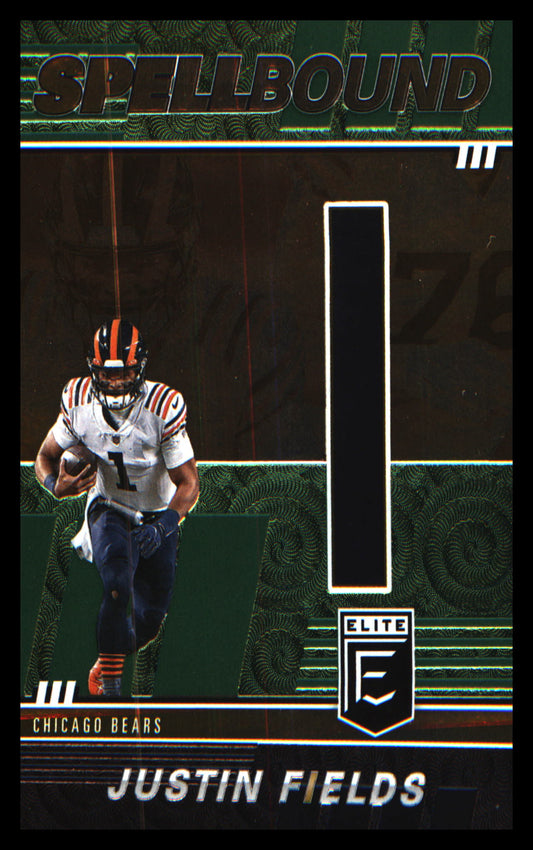 Football 2022 Donruss Elite Spellbound Green #SB-JF2 Justin Fields
