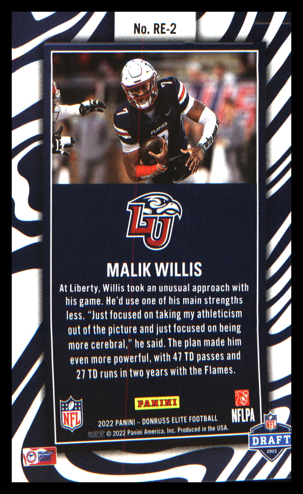Football 2022 Donruss Elite Rookie Elitist #RE-2 Malik Willis