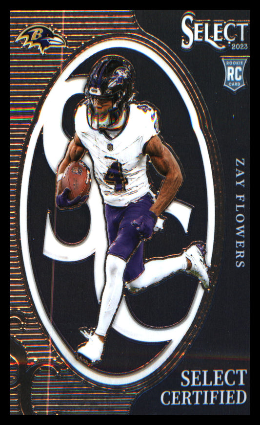 Football 2023 Panini Select Select Certified Rookies #CRO-ZFL Zay Flowers