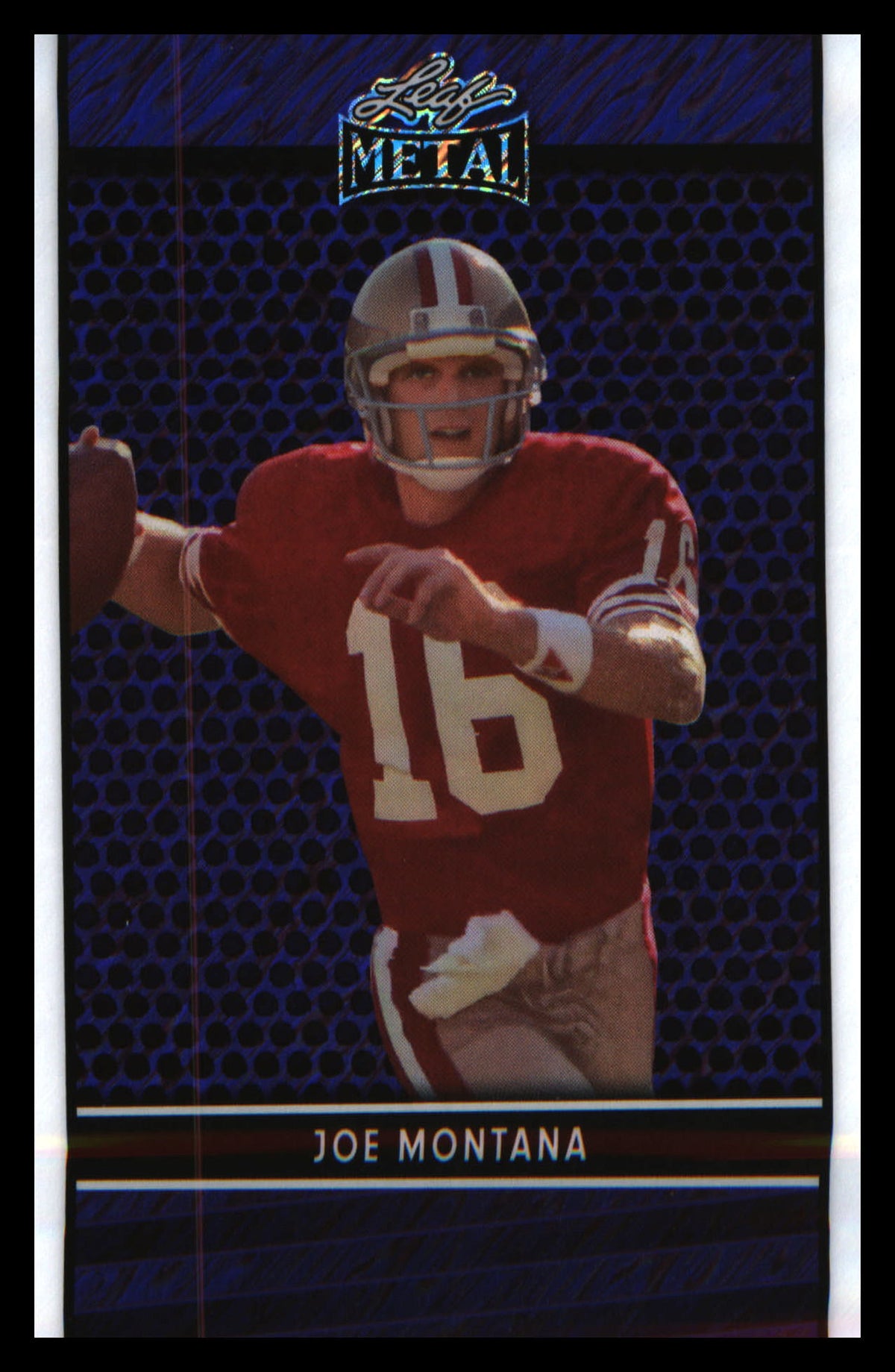 2025 Leaf Metal Purple Pre-Production Proof Joe Montana #/1 49ers