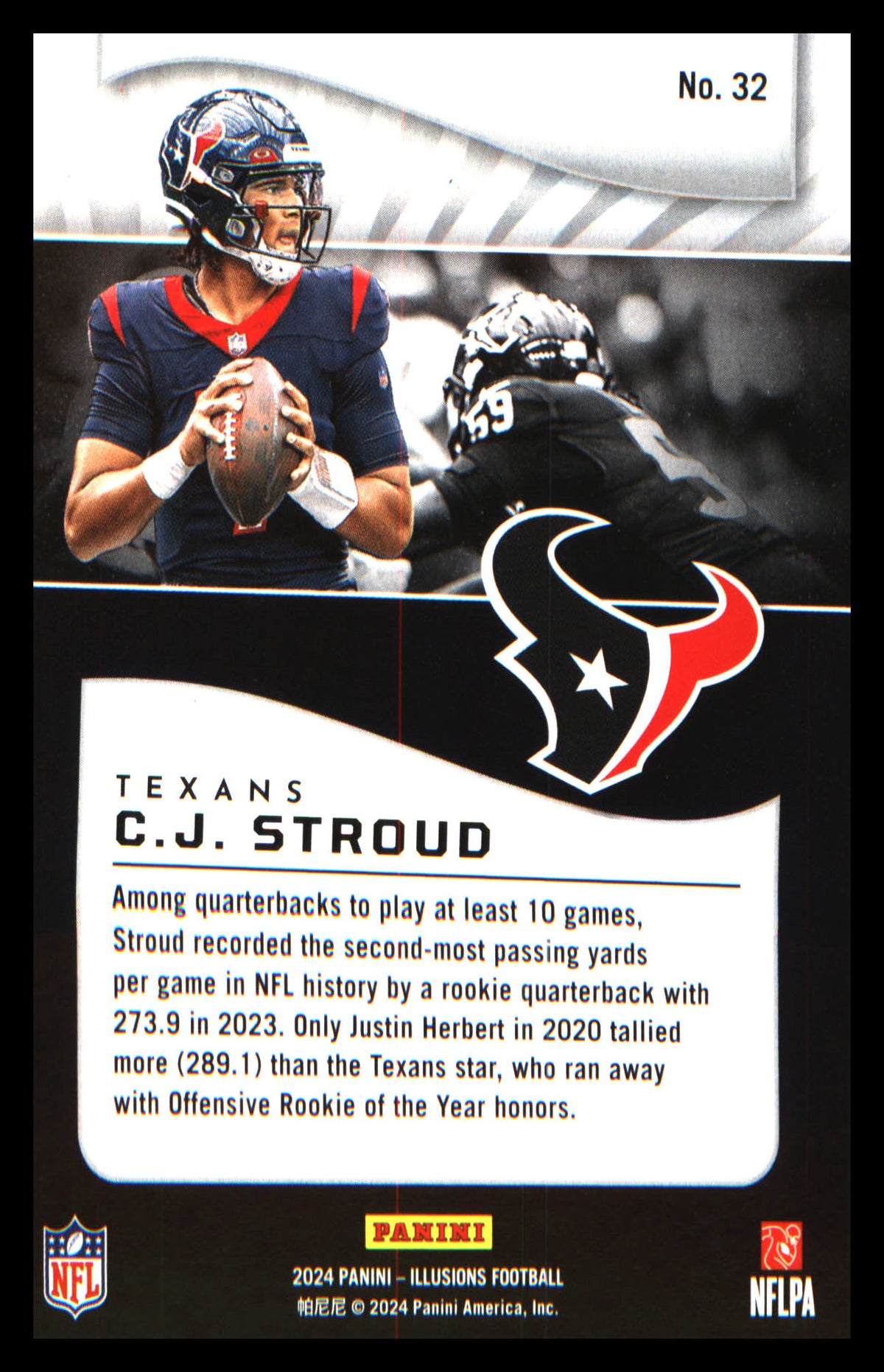 Football 2024 Panini Illusions Orange Trophy Collection #32 C.J. Stroud