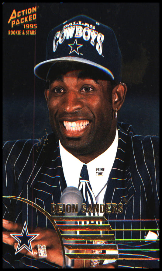 Football 1995 Action Packed Rookies & Stars #23 Deion Sanders