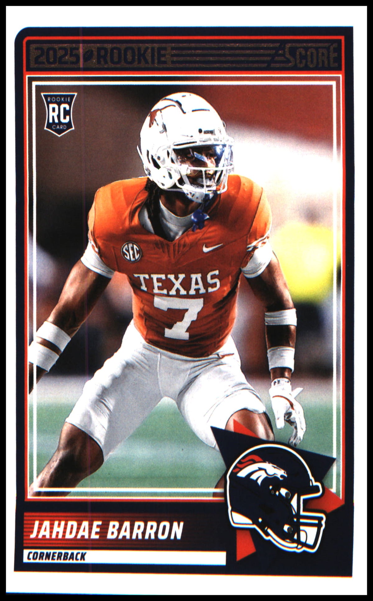 Football 2025 Score #89 Jahdae Barron RC RC