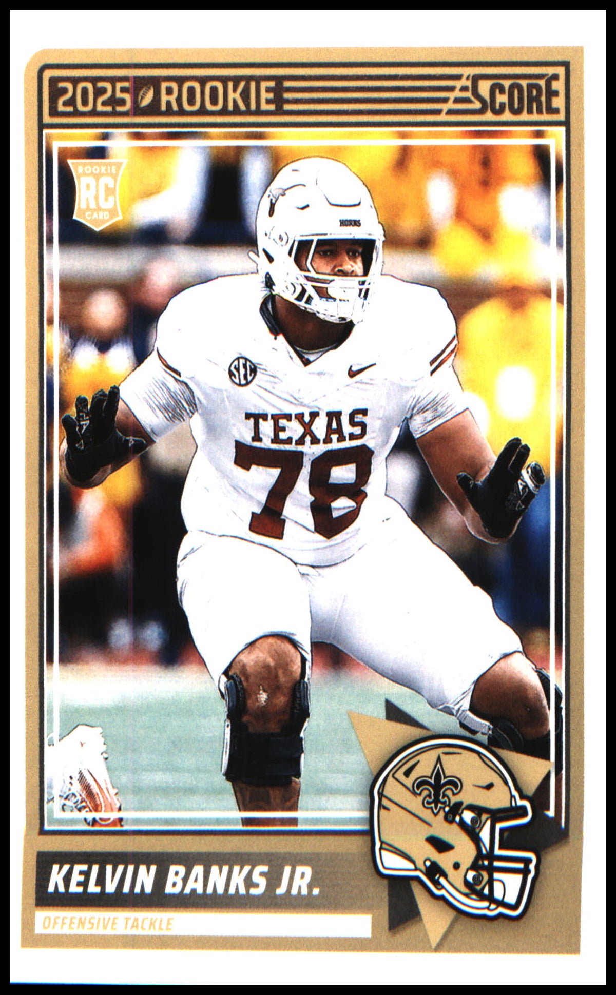Football 2025 Score #23 Kelvin Banks Jr. RC RC