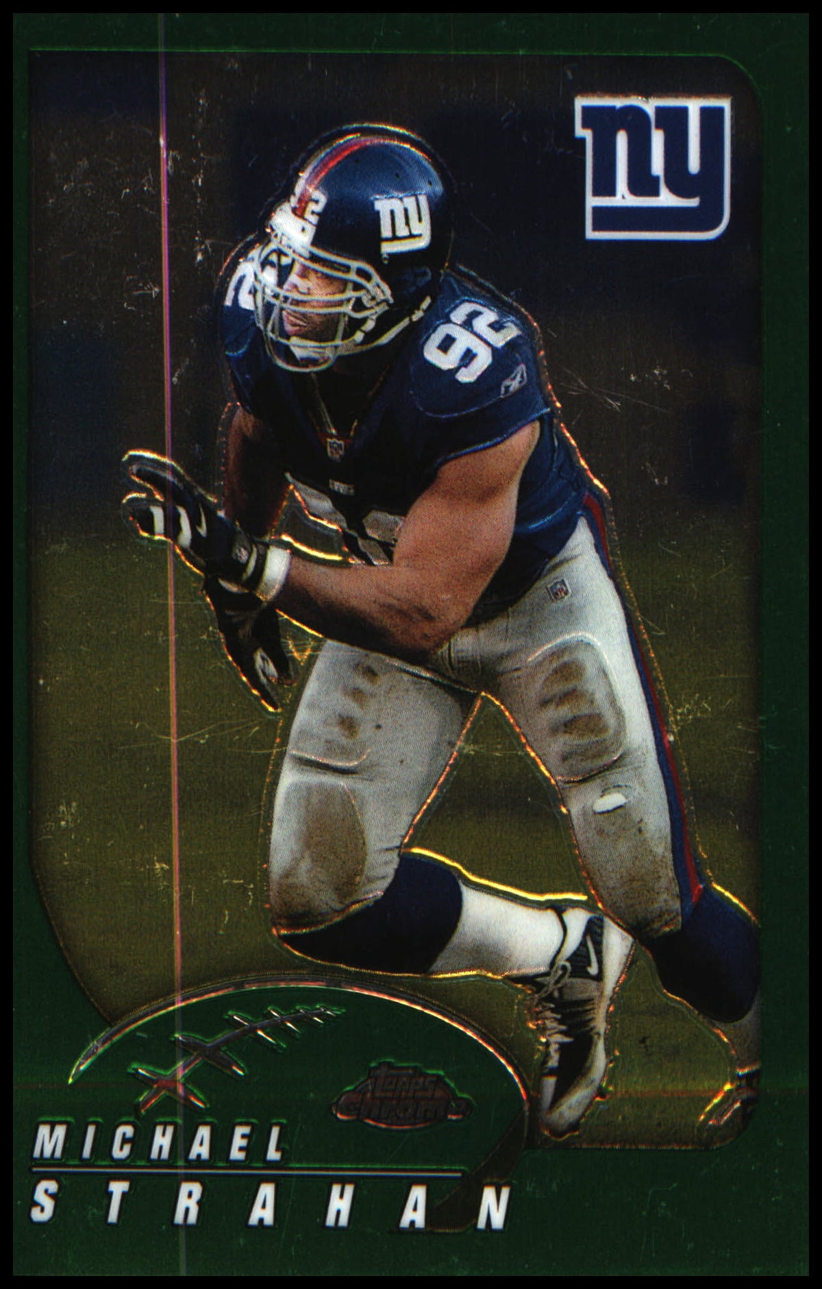 Football 2002 Topps Chrome #20 Michael Strahan