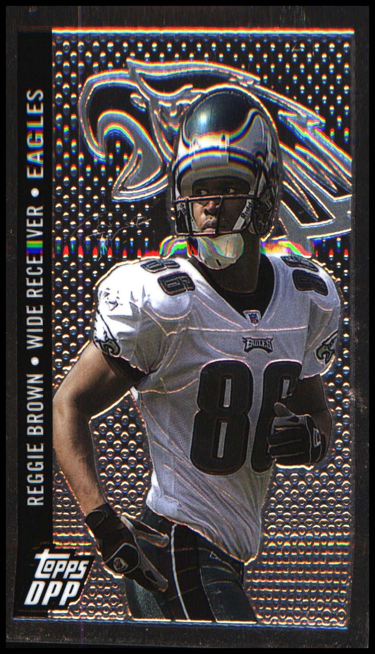 Football 2006 Topps Draft Picks & Prospects Chrome Black #18 Reggie Brown