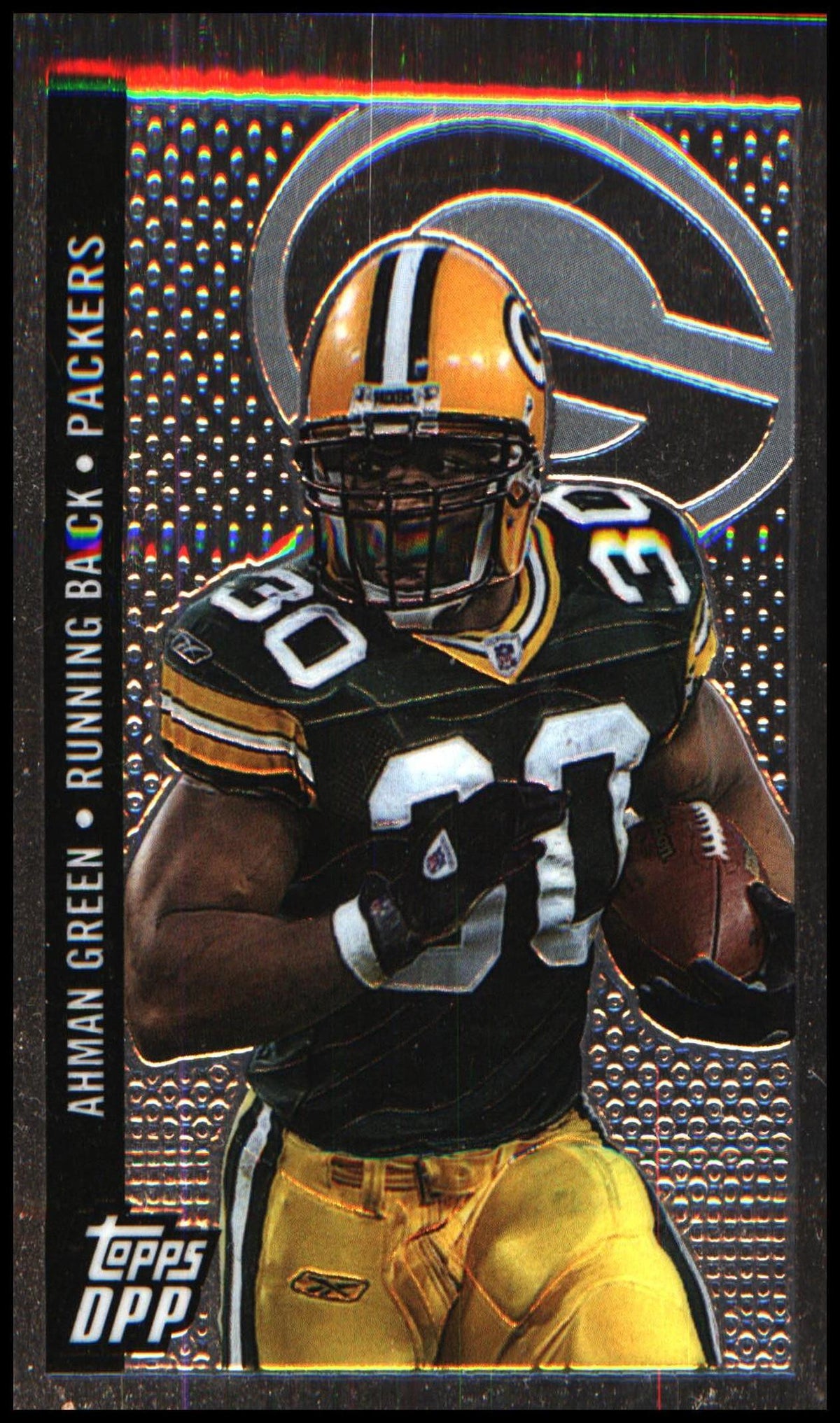 Football 2006 Topps Draft Picks & Prospects Chrome Black #2 Ahman Green