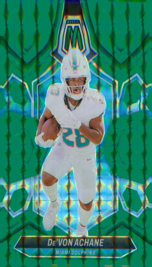 Football 2024 Panini Mosaic Mosaic Green #135 De'Von Achane