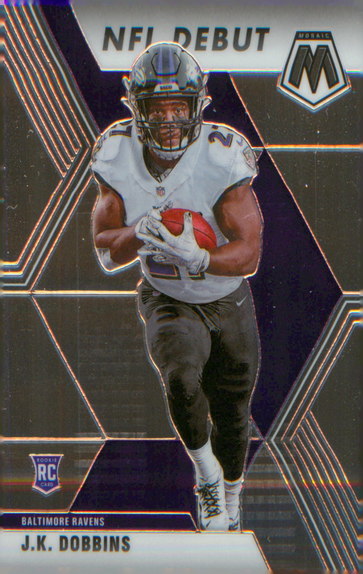 Football 2020 Panini Mosaic #275 J.K. Dobbins