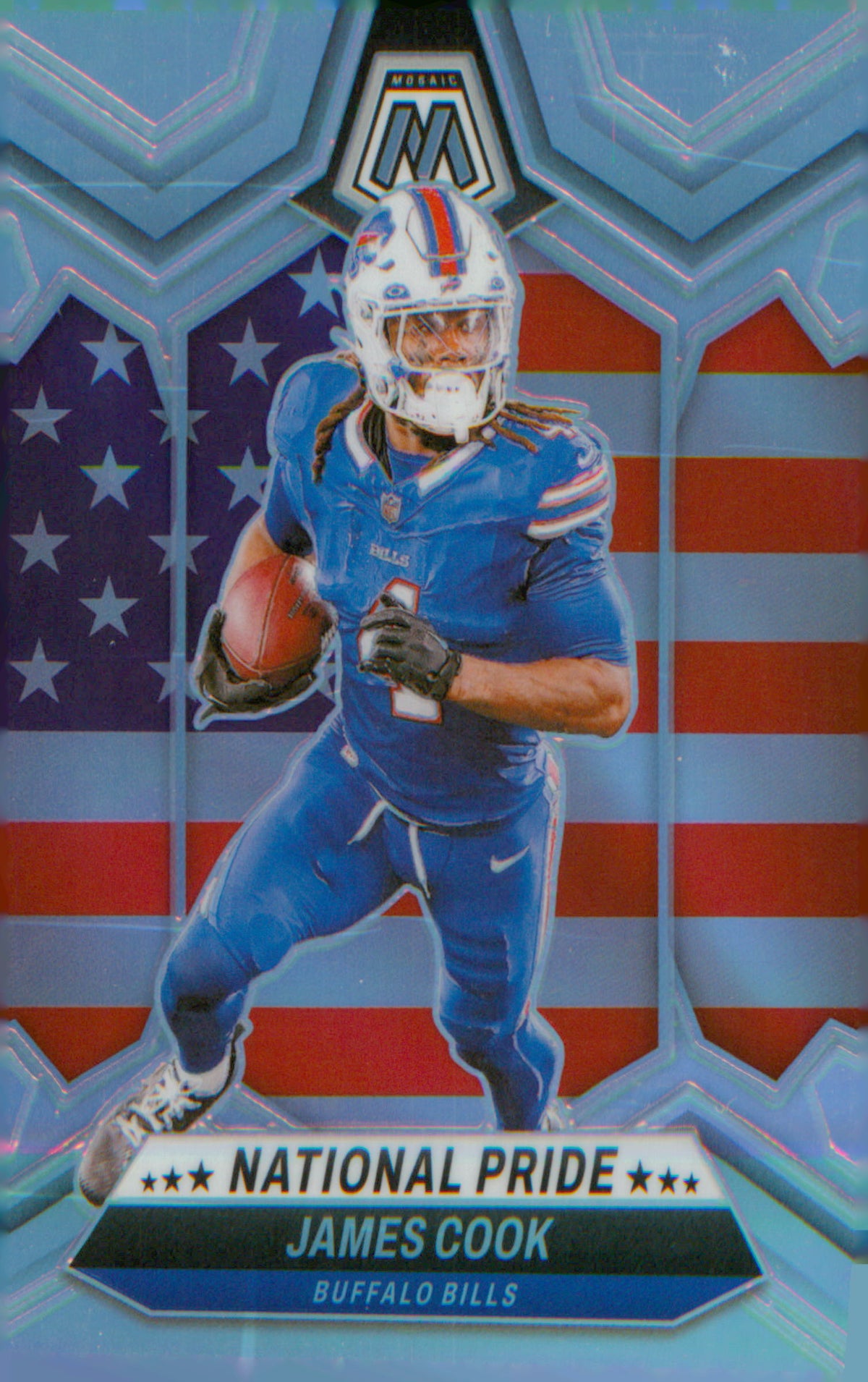 Football 2024 Panini Mosaic Silver #259 James Cook