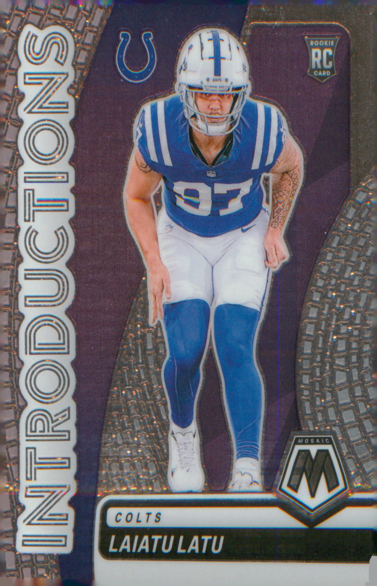 Football 2024 Panini Mosaic Introductions Mosaic #8 Laiatu Latu