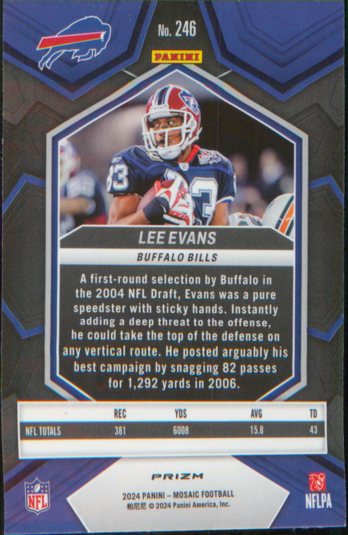 Football 2024 Panini Mosaic Mosaic Green #246 Lee Evans